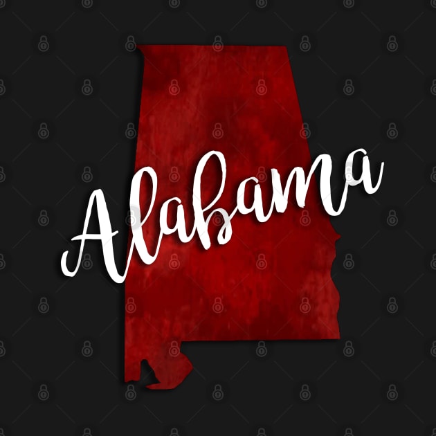 Alabama State Outline by doodlesbydani