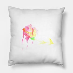 Flower, flowers, watercolor, art, plant, nature, garden, spring, summer, drawing Pillow