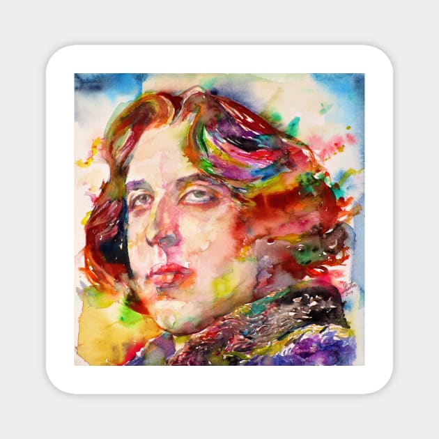 OSCAR WILDE watercolor portrait .15 Magnet by lautir