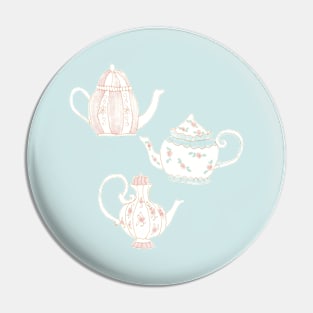 Vintage Teapots Pin