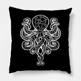 Dectapuss (Outline White) Pillow