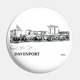 Davenport Iowa Pin