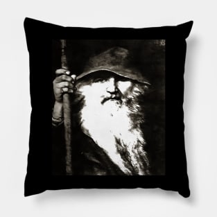 Scandinavian God Odin The Wanderer Pillow