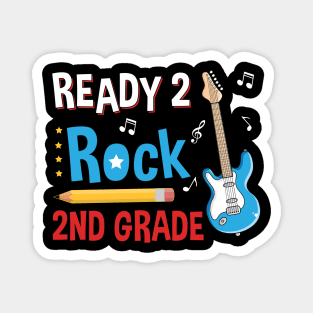 Ready To R0ck 2nd Grade Back To School T-shirt Magnet