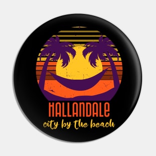 Hallandale City By The Beach Pin