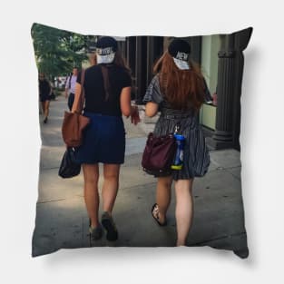 Girls, SoHo, Manhattan, NYC Pillow