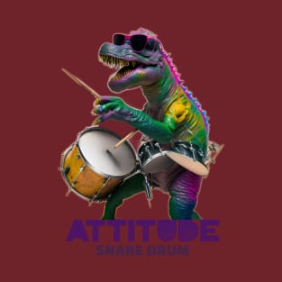 T-Rex Playing Snare Drum T-Shirt