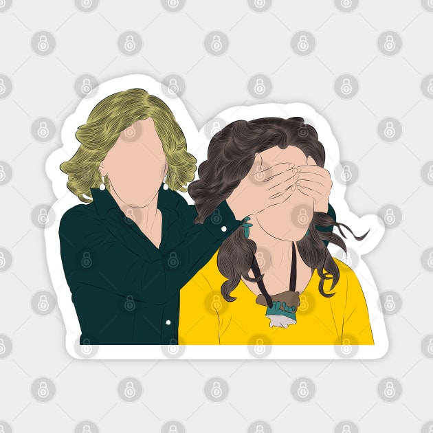 Grace and Frankie Magnet by LiLian-Kaff