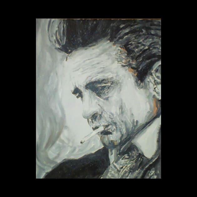 Johnny Cash by Mike Nesloney Art