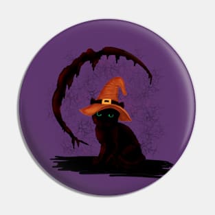 Witchy Cat Pin