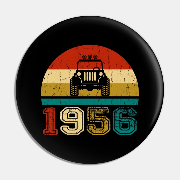 Vintage Jeep 1956 Birthday Jeep Gift Pin by Superdadlove