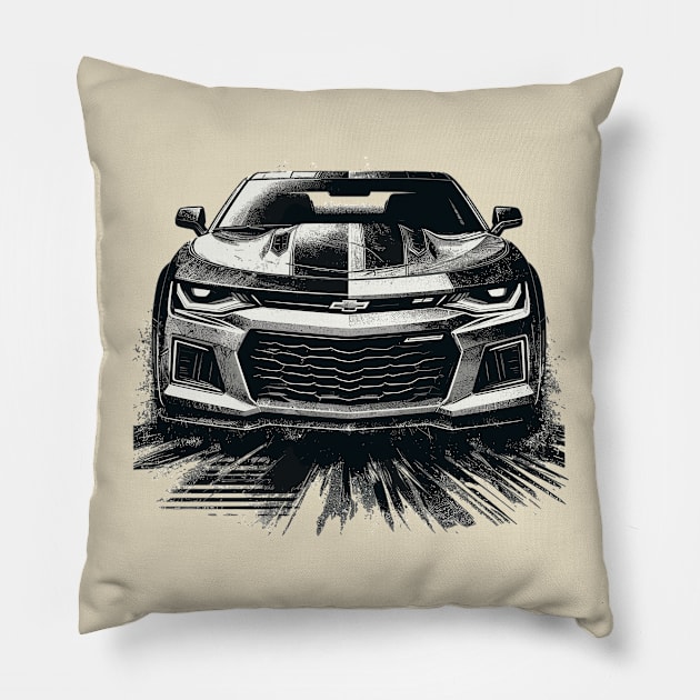 Chevrolet Camaro Pillow by Vehicles-Art