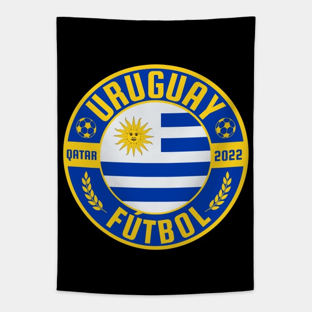 Uruguay Futbol Tapestry by footballomatic