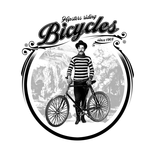 Hipsters riding bicycle since 1903 by giddyaunt