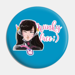 Overwatch D.va - Winky face ;) Pin