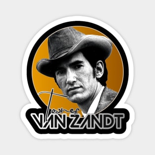 Townes Van Zandt Gold Tribute Magnet