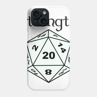 Strength Stat D20 T-Shirt Phone Case