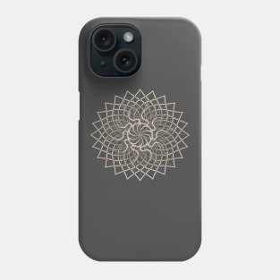 Abstract Gold Sun Mandala Phone Case