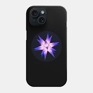 Purple christmas star Phone Case