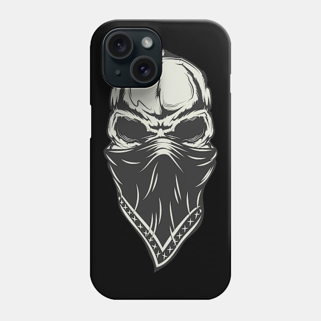 skull masked Phone Case by ShirtyLife