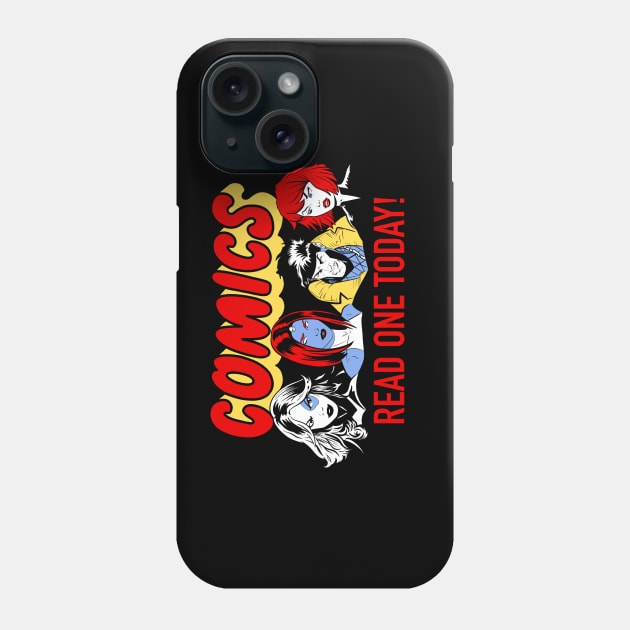 Comics Read One Today Series 2 Phone Case by elliotcomicart