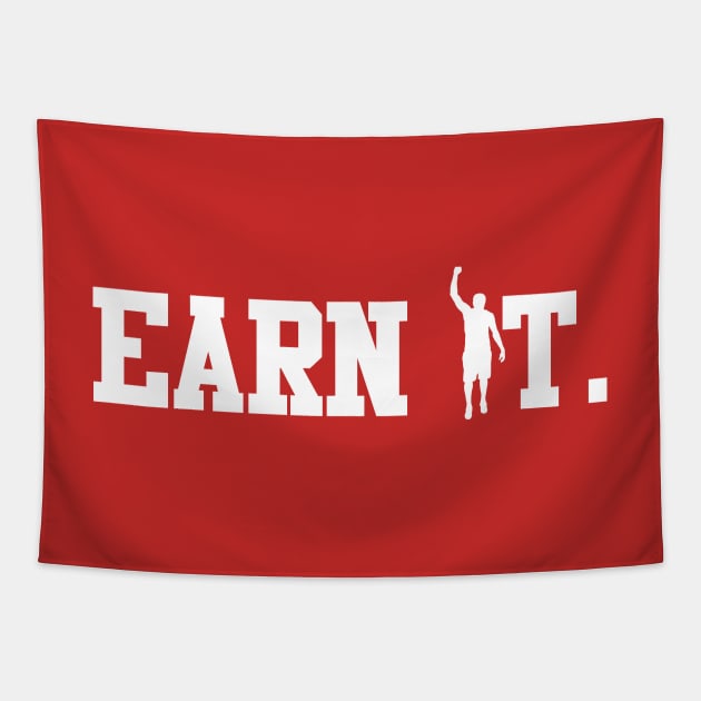 The Earn It Tee Tapestry by tryumphathletics