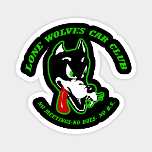 Lone Wolves Car Club Magnet