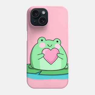 Cute frog cartoon drawing Phone Case