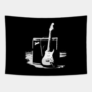 Guitar with Amp Tapestry