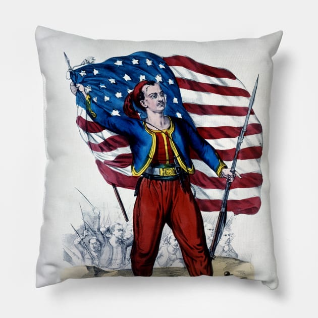 Civil War New York Zouave Pillow by historicimage