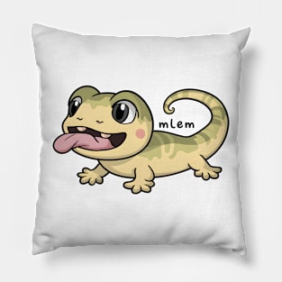 Cute Geko Mlem Pillow