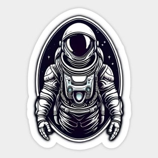 Astronaut Space Tea Mug Aesthetic Space Gift' Sticker