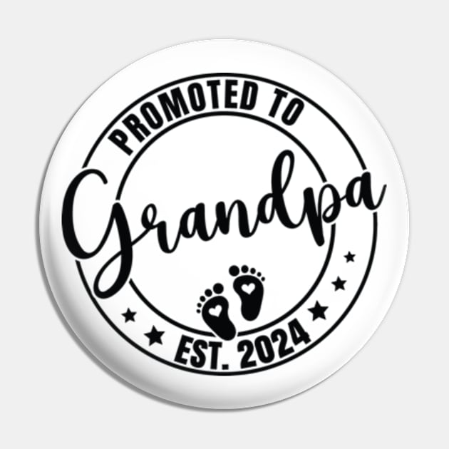 Promoted to Grandpa 2024 New First Grandpa 2024 Pin by Shrtitude