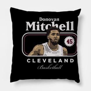 Donovan Mitchell Cleveland Cover Pillow