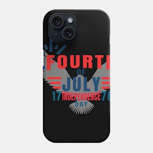 Red White and Blue Independence Day of United States Phone Case