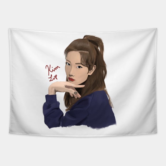 LOONA Kim Lip Tapestry by zobotato