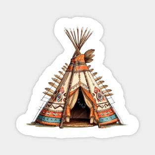 Native American Tipi Magnet