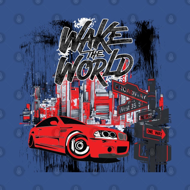 Wake the World, American Muscle Car, New York Vintage Cars by artspot