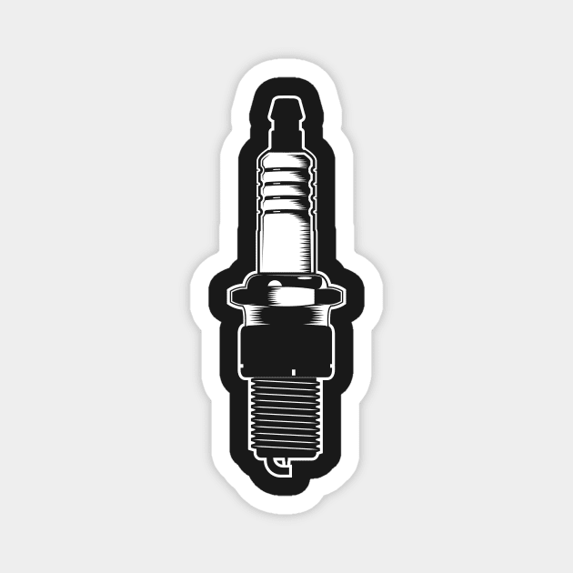 Spark Plug Magnet by AlchemyStudio