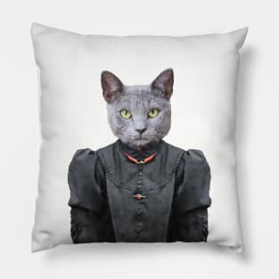 Victorian Goth Cat Pillow