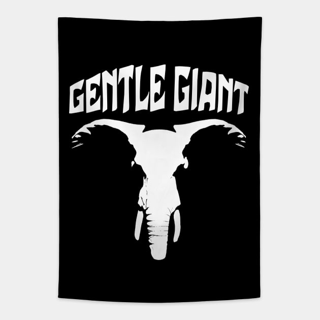 African Elephant Face | Gentle Giant Tapestry by TMBTM