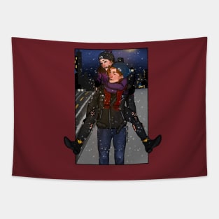 a storm we’re meant to ride - wynhaught piggyback Tapestry