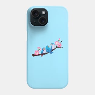 Blue Birds - Tattoo Design Phone Case