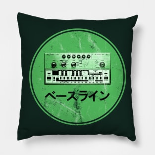 303 Bassline Synthesizer Vintage Retro Synth Art Pillow