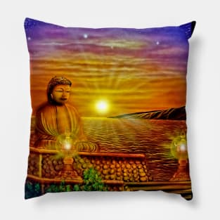 Destination unknown Buddha Pillow