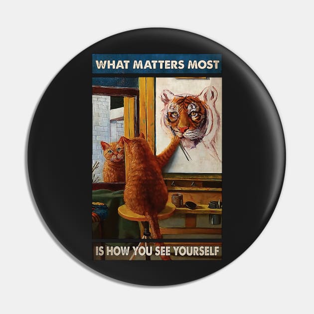 Is How You See Yourself Cat Lover Pin by Delmonico2022