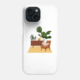 House plant interior illustration 32 Phone Case