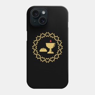 Crown of thorns and attributes of Holy Communion. Phone Case