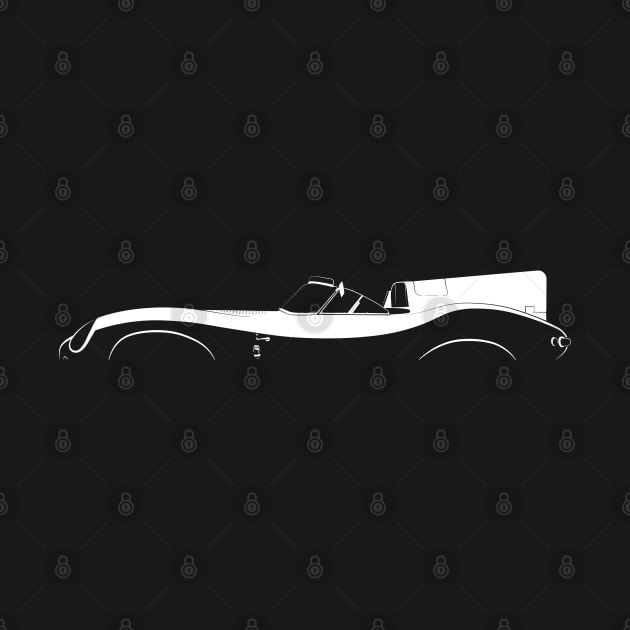 Jaguar D-Type Silhouette by Car-Silhouettes