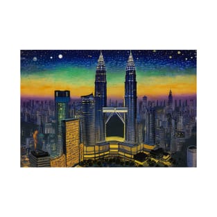 Malaysia, Petronas Twin Towers, impressionism T-Shirt